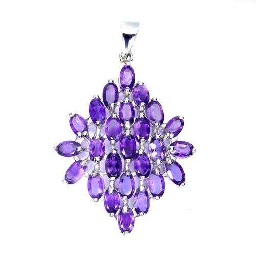 Amethyst anhänger 925 silber - amethyst,