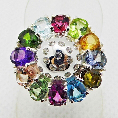 Oval multistein ring blume 925 - blume,