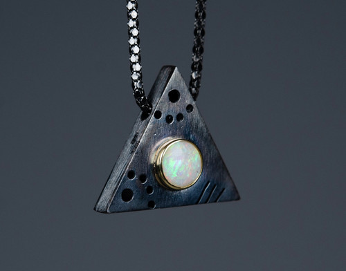 585 gold 925 silber oxidiert - 585,
