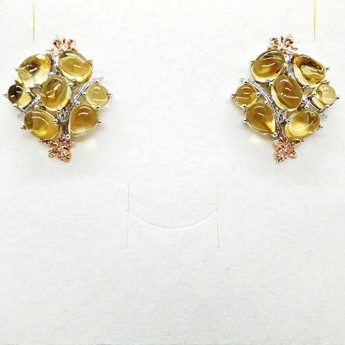 Mix cabochon citrin ohrringe - cabochon,