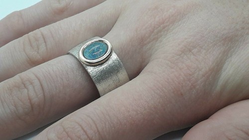 Opal ring 925 silber - ring,
