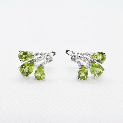 Tropfen peridot ohrringe - peridot, cz