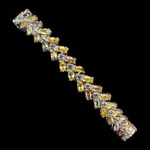 Saphir armband 925 - saphir,