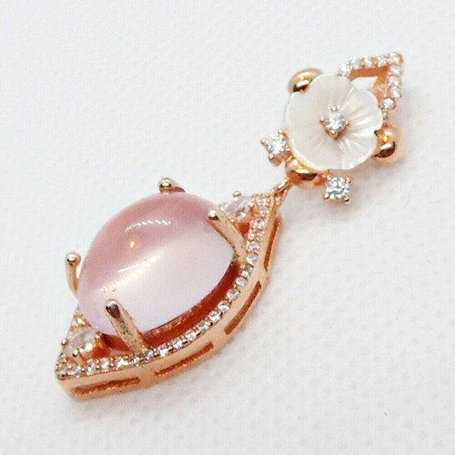 Cabochon rosenquarz perlmutt - cabochon,