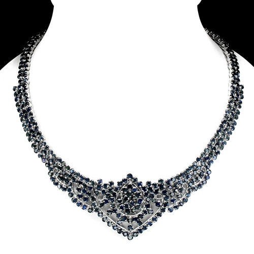 Blauer saphir collier - blauer,