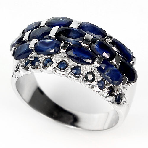 Saphir ring 925 silber - saphir,