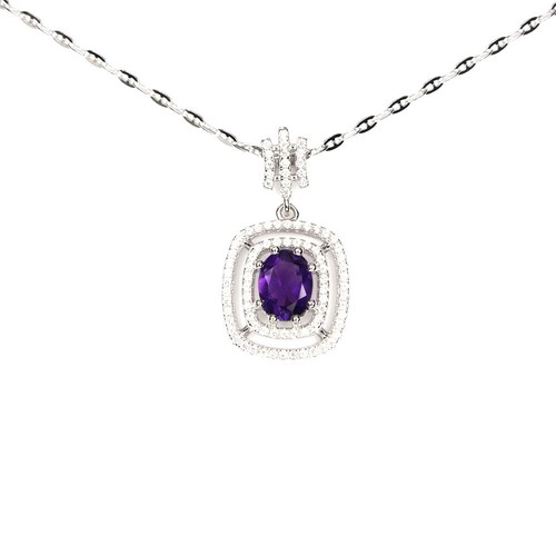 Amethyst anhänger mit - amethyst,