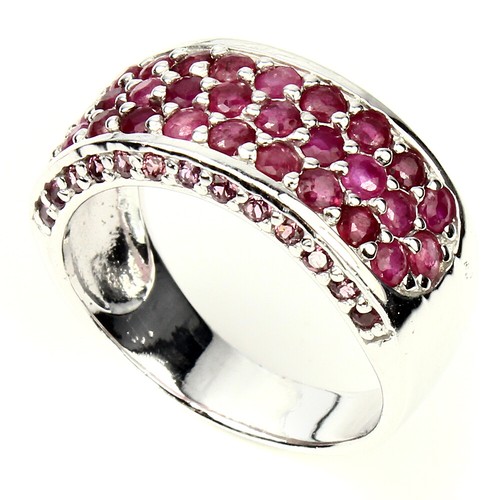 Rubin rhodolit ring 925 - rubin,