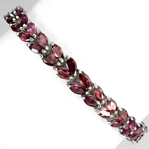 Rhodolit navetteschliff - rhodolit,