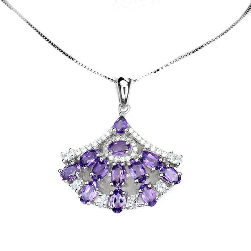 Amethyst anhänger mit - amethyst,