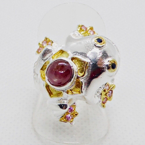 Stern rubin pink saphir ring - stern,