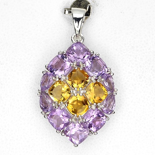 Amethyst citrin antikschliff - amethyst,