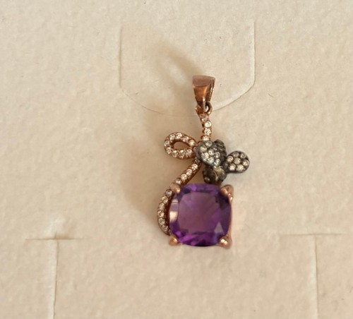 Amethyst anhänger mit - amethyst,