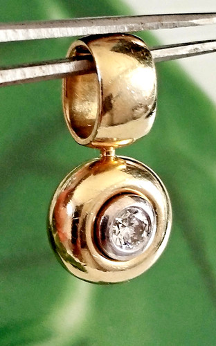 Solitär anhänger diamant - anhänger,
