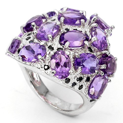 Ring amethyst saphir - ring, 925