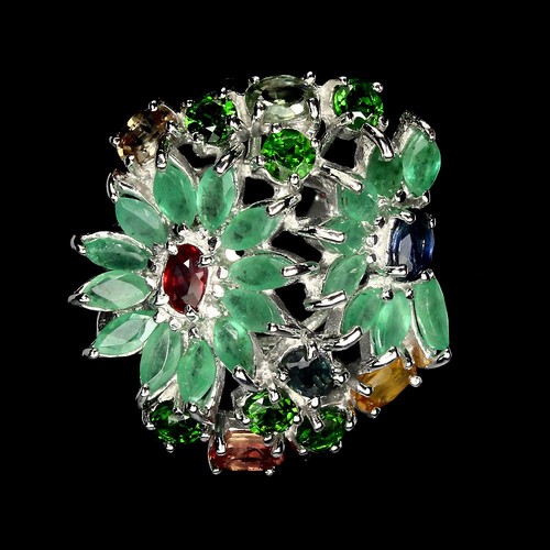 Saphir smaragd chromdiopsid - saphir,