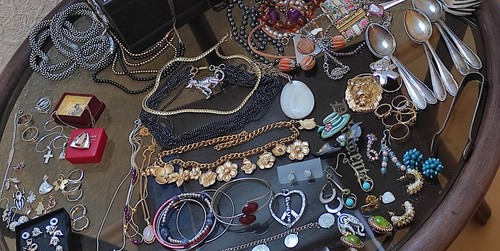 Modeschmuck konvolut silber - konvolut,