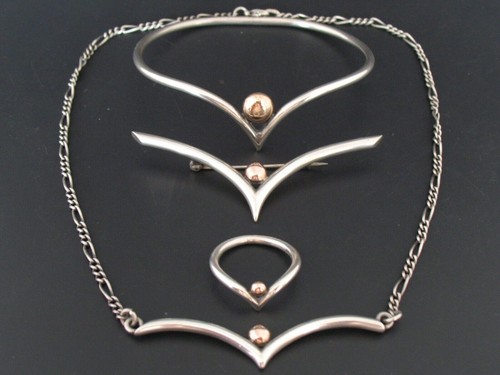 Schmuckset silber 925 gold 585 - 925,