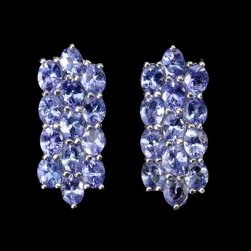 Ohrringe tansanit 925 silber - 925,