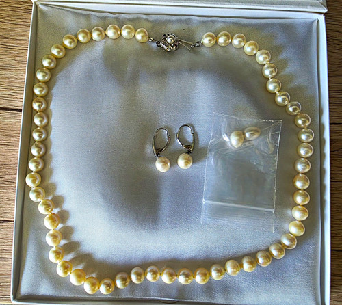 Zuchtperlenkette mit 585