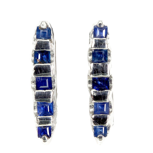 Ohrringe saphir blau - saphir,